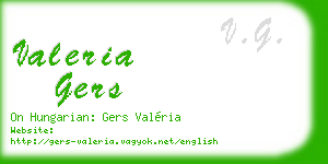 valeria gers business card